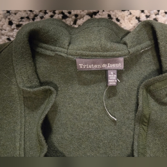 Tristan & Isuet. 100% Lanewool blazer. Forest green. Size Large - Picture 3 of 8